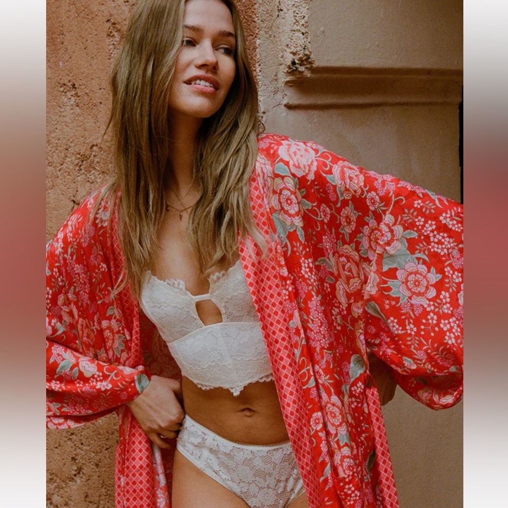 🌺😍 Spell Full Bloom Maxi Robe Sz: M/L Color: Daylily! 😍🌺
